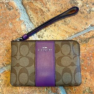 Small coach wristlet